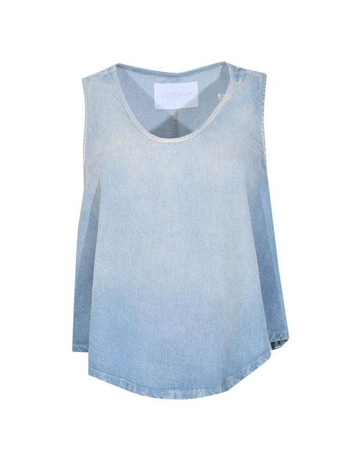 Top cropped in denim fisso lyocell DONDUP | DC454 DF0266D MC6800